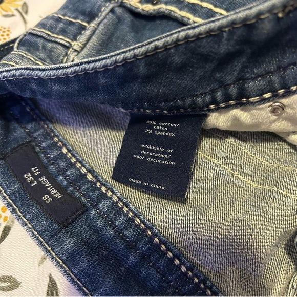 Vigoss Heritage Bling Bootcut Blue Jeans Women's - Picture 4 of 6